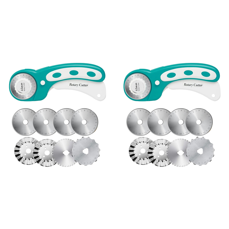 Rotary Cutter For Fabric 45Mm - 【SADECE BUGÜN!】16 Adet Döner Bıçaklı Kumaş