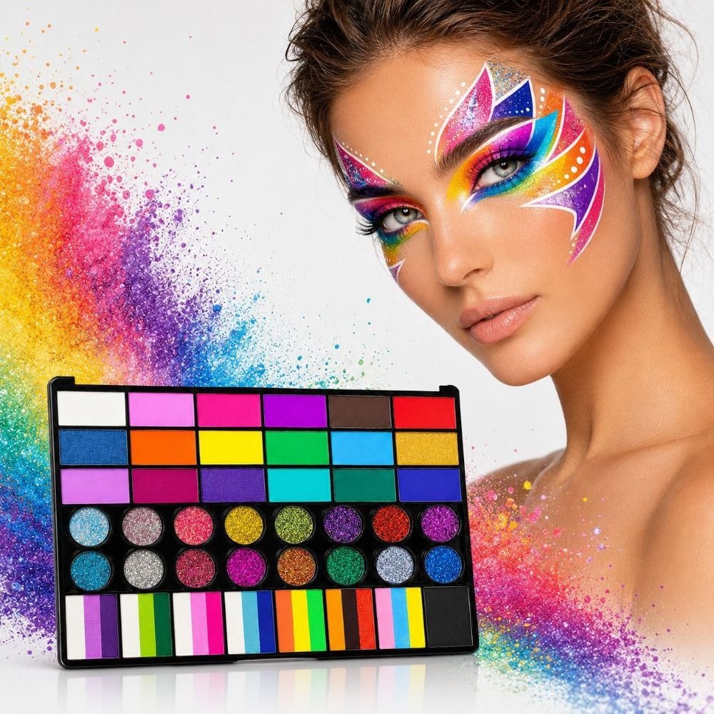 Watercolor Paint Set Solid Pigment - 42 Renkli Suluboya Boya Seti Canlı