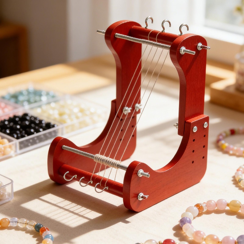 Craft Tools - Ahşap Boncuk Dokuma Tezgahı Seti, Ayarlanabilir