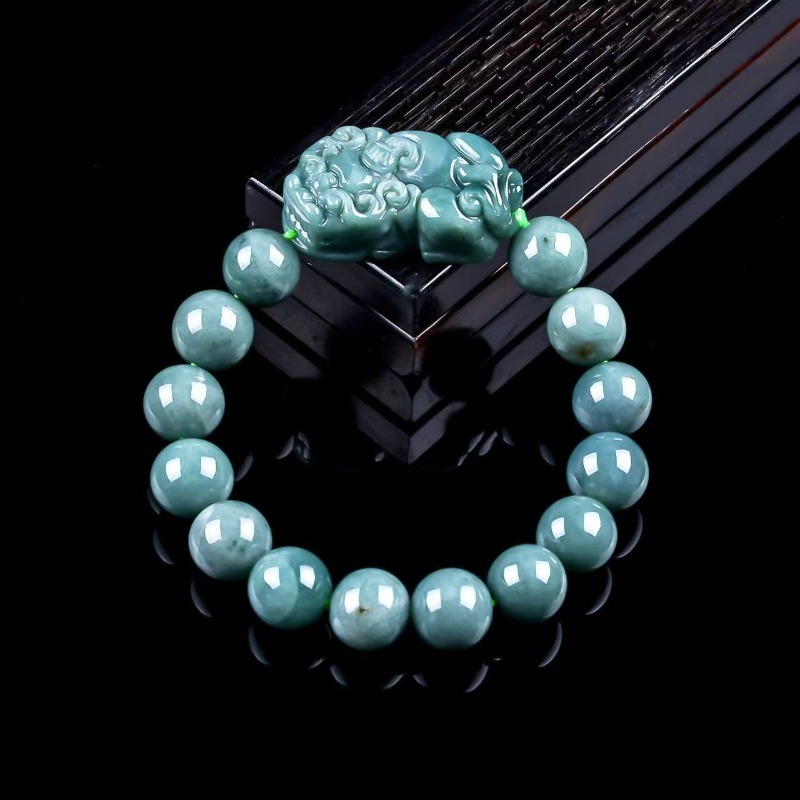 Beading - Doğal Gerçek Zümrüt Mavi Su Pixiu