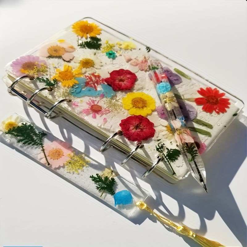 Silicone Epoxy Resin Molds Set - 1 adet silikon defter kapağı kalıbı,
