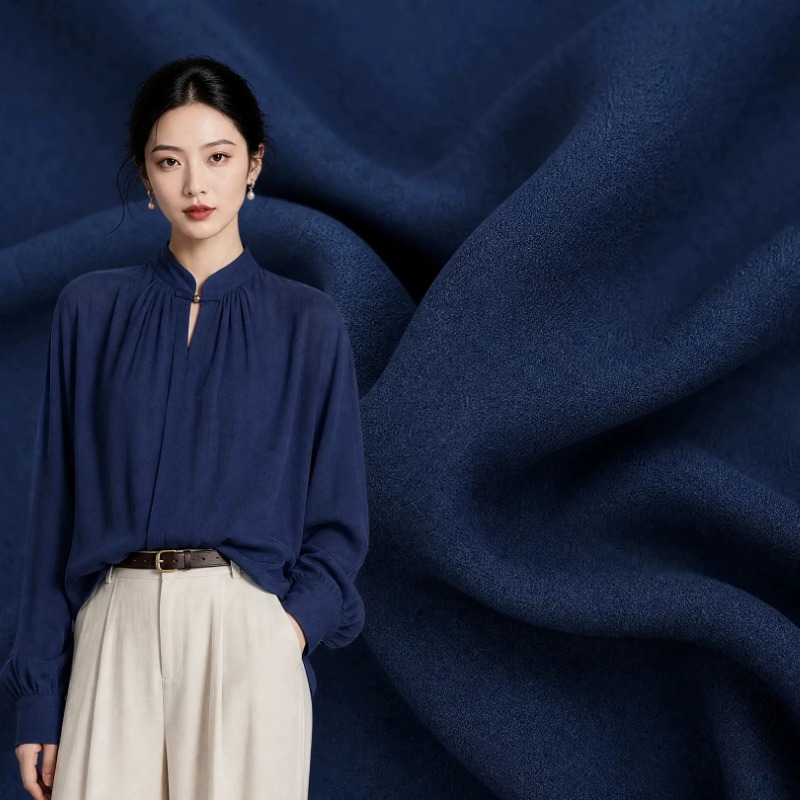 Sewing - Premium Kumlanmış Keten Saten Kumaş Derin