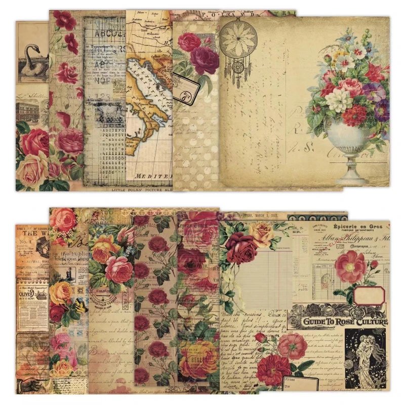 Karalama defteri Pad Çeşitli D - Vintage Junk Journal Scrapbooking Paper incelemesi ve fiyatı