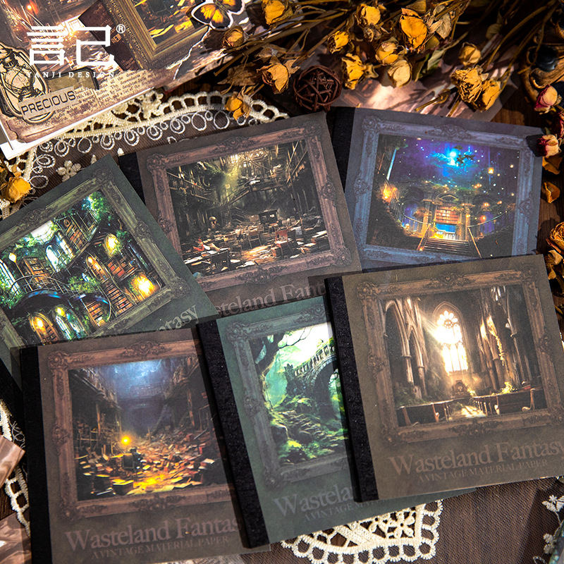40 adet Vintage INS fütüristik - Vintage Junk Journal Scrapbooking Paper incelemesi ve fiyatı