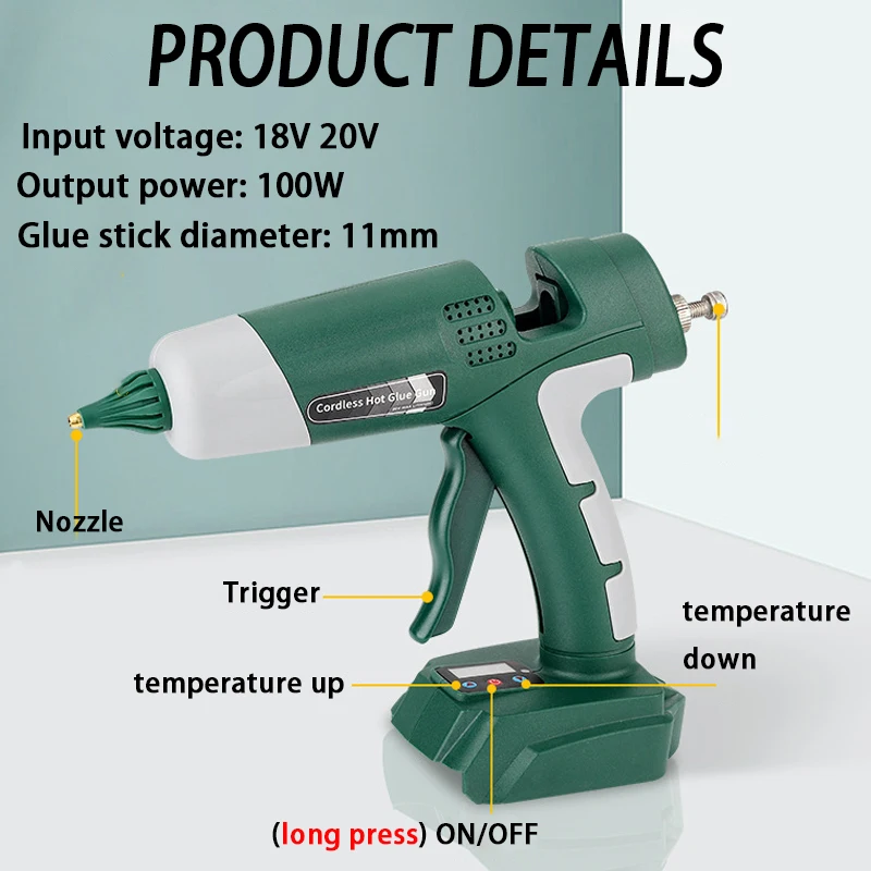 100W Akülü Sıcak Tutkal Tabanc - Hot Melt Glue Gun Cordless incelemesi ve fiyatı