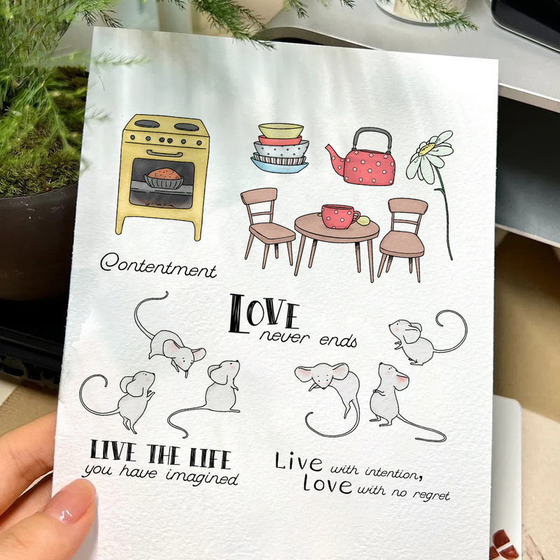 Suncraft Küçük Fare ve Mutfak  - Clear Silicone Stamps For Card Making incelemesi ve fiyatı