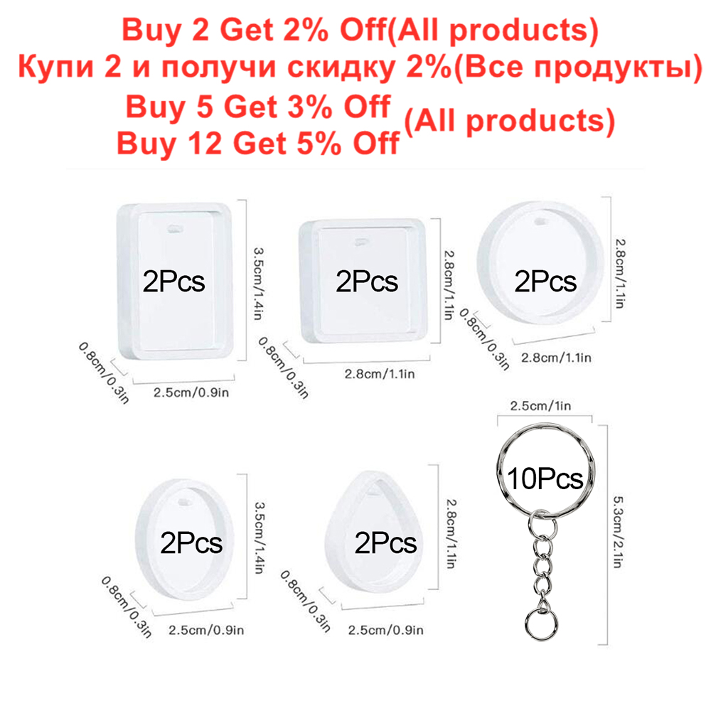 20 adet/takım DIY anahtarlık k - Silicone Epoxy Resin Molds Set incelemesi ve fiyatı