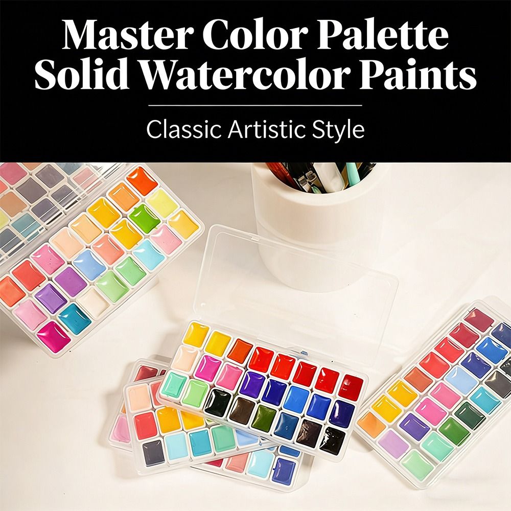 24 Renkli Suluboya Boya Seti P - Watercolor Paint Set Solid Pigment incelemesi ve fiyatı