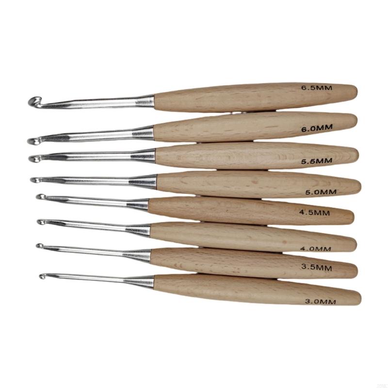 8 adet ergonomik tığ işi kanca - Wooden Crochet Hooks Ergonomic Handle incelemesi ve fiyatı