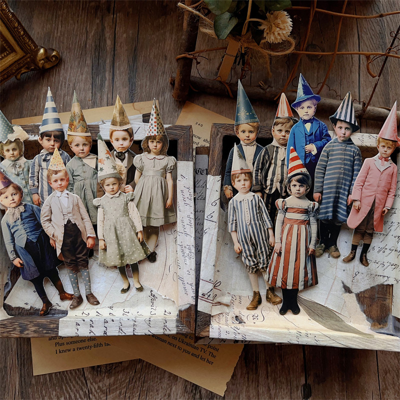 15 adet Vintage Palyaço Parti  - Vintage Junk Journal Scrapbooking Paper incelemesi ve fiyatı