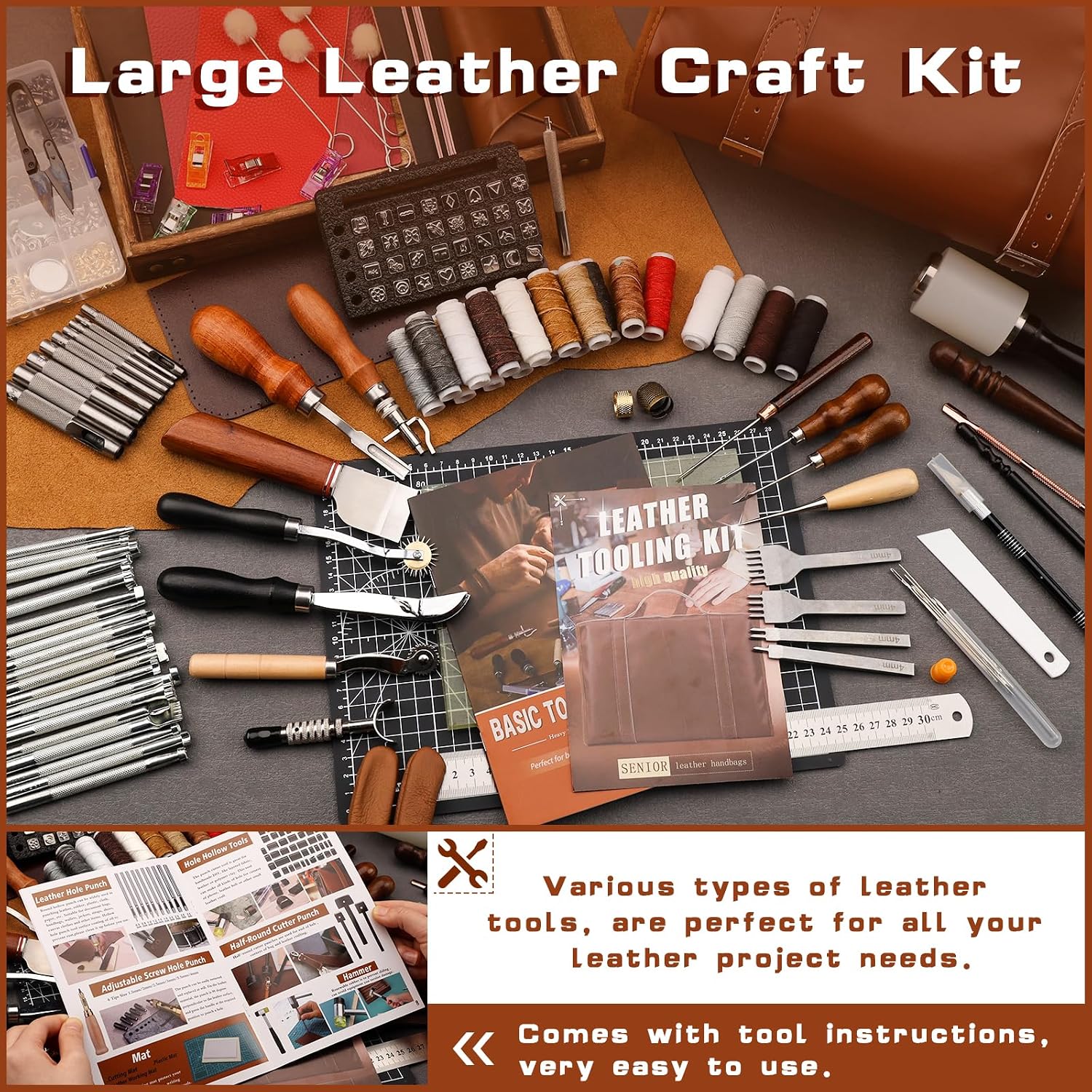 Deri İşleme Seti, Özel El Çant - Craft Tools incelemesi ve fiyatı