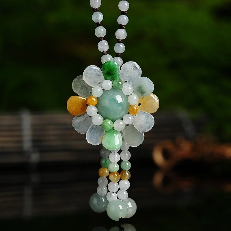 Sertifikalı burma yeşim ayçiçe - Beading incelemesi ve fiyatı