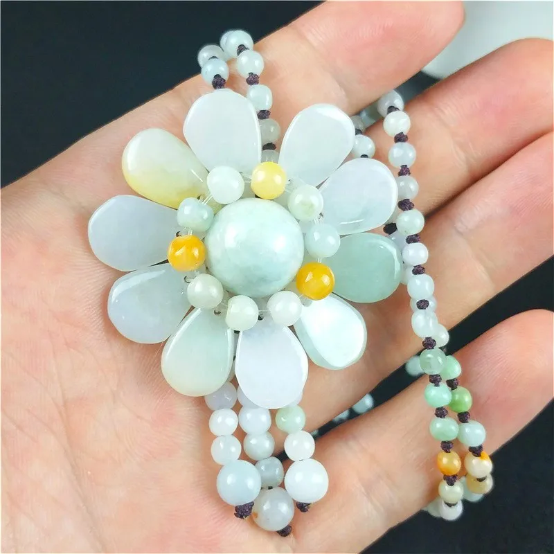 Sertifikalı burma yeşim ayçiçe - Beading incelemesi ve fiyatı