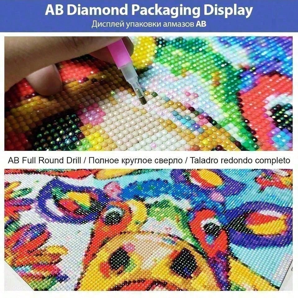 1 adet 5D DIY floklu kumaş, öz - 5D Diamond Painting Kit Full Drill incelemesi ve fiyatı