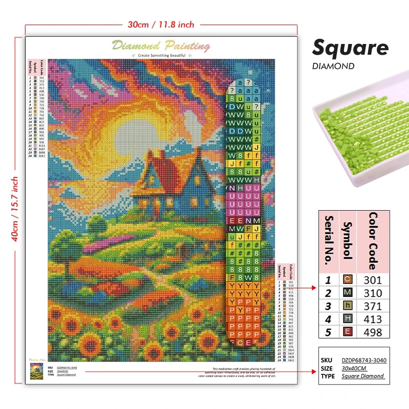 5D Kendin Yap Elmas Tablo Seti - 5D Diamond Painting Kit Full Drill incelemesi ve fiyatı