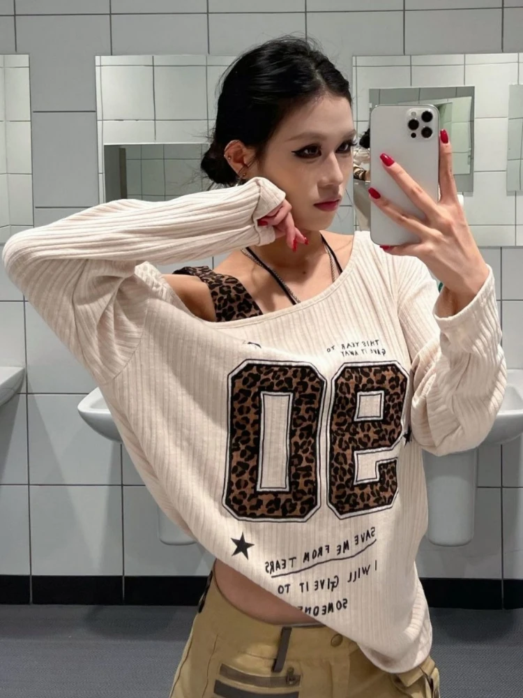 Y2K Patchwork Leopar Desenli T - Embroidery incelemesi ve fiyatı
