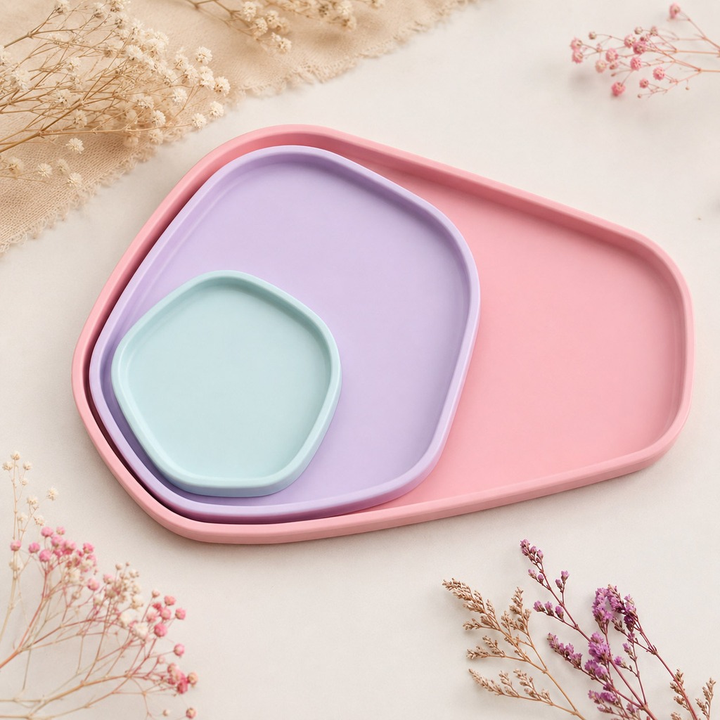 3 adet Düzensiz Tepsi Silikon  - Silicone Epoxy Resin Molds Set incelemesi ve fiyatı