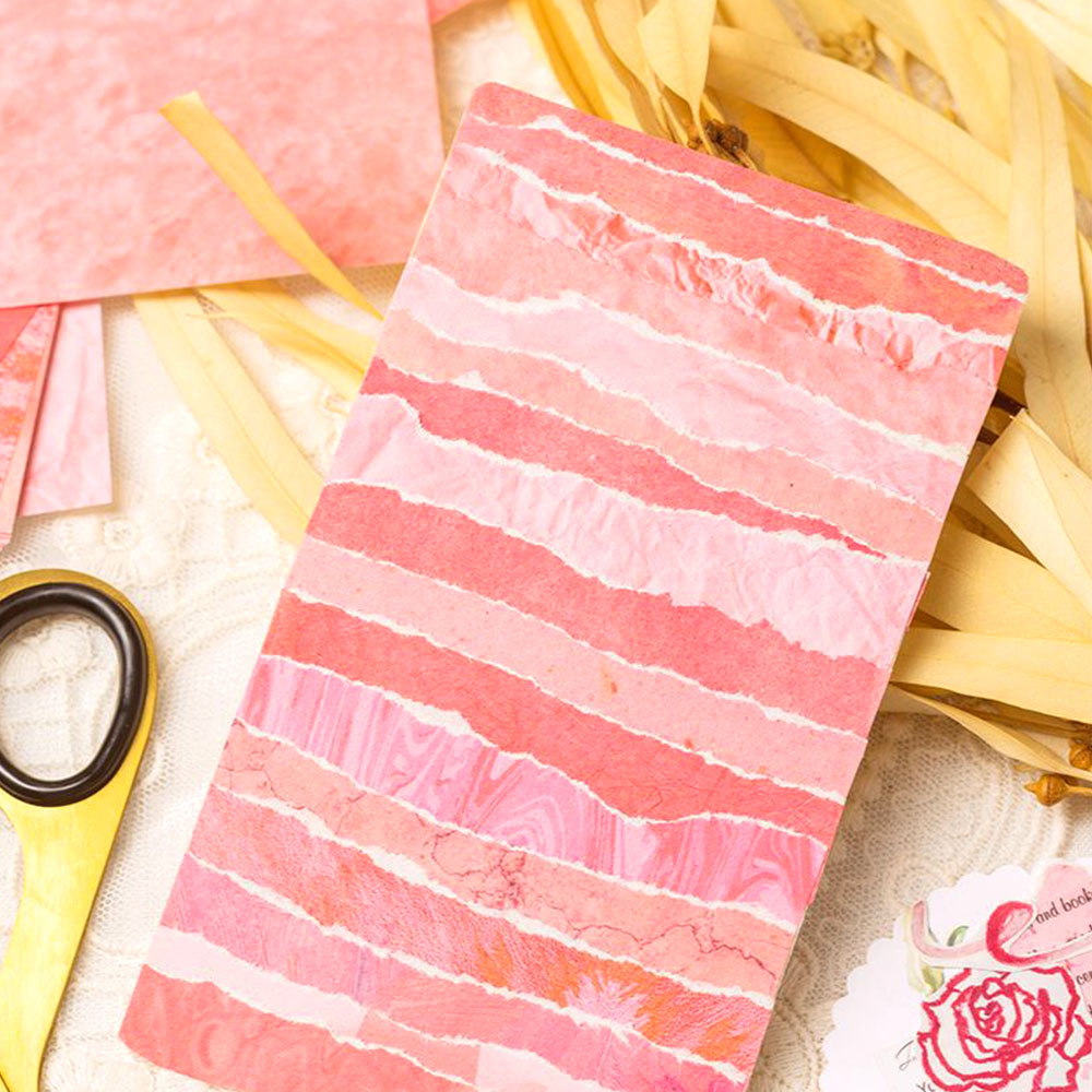 100 adet Renkli Doku Arka Plan - Vintage Junk Journal Scrapbooking Paper incelemesi ve fiyatı