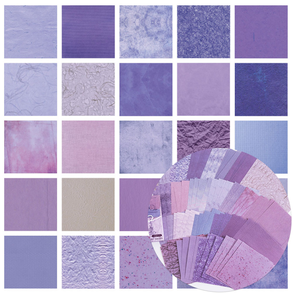 100 adet Renkli Doku Arka Plan - Vintage Junk Journal Scrapbooking Paper incelemesi ve fiyatı