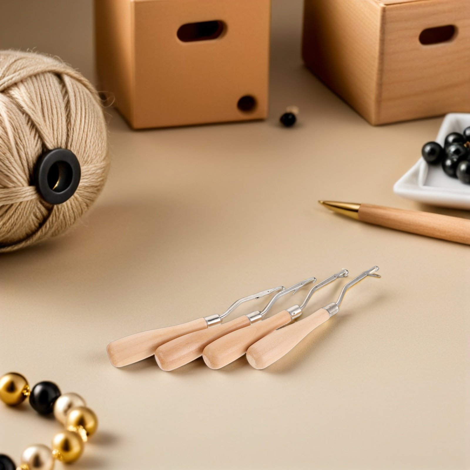 4 Adet Ergonomik Ahşap Saplı T - Wooden Crochet Hooks Ergonomic Handle incelemesi ve fiyatı