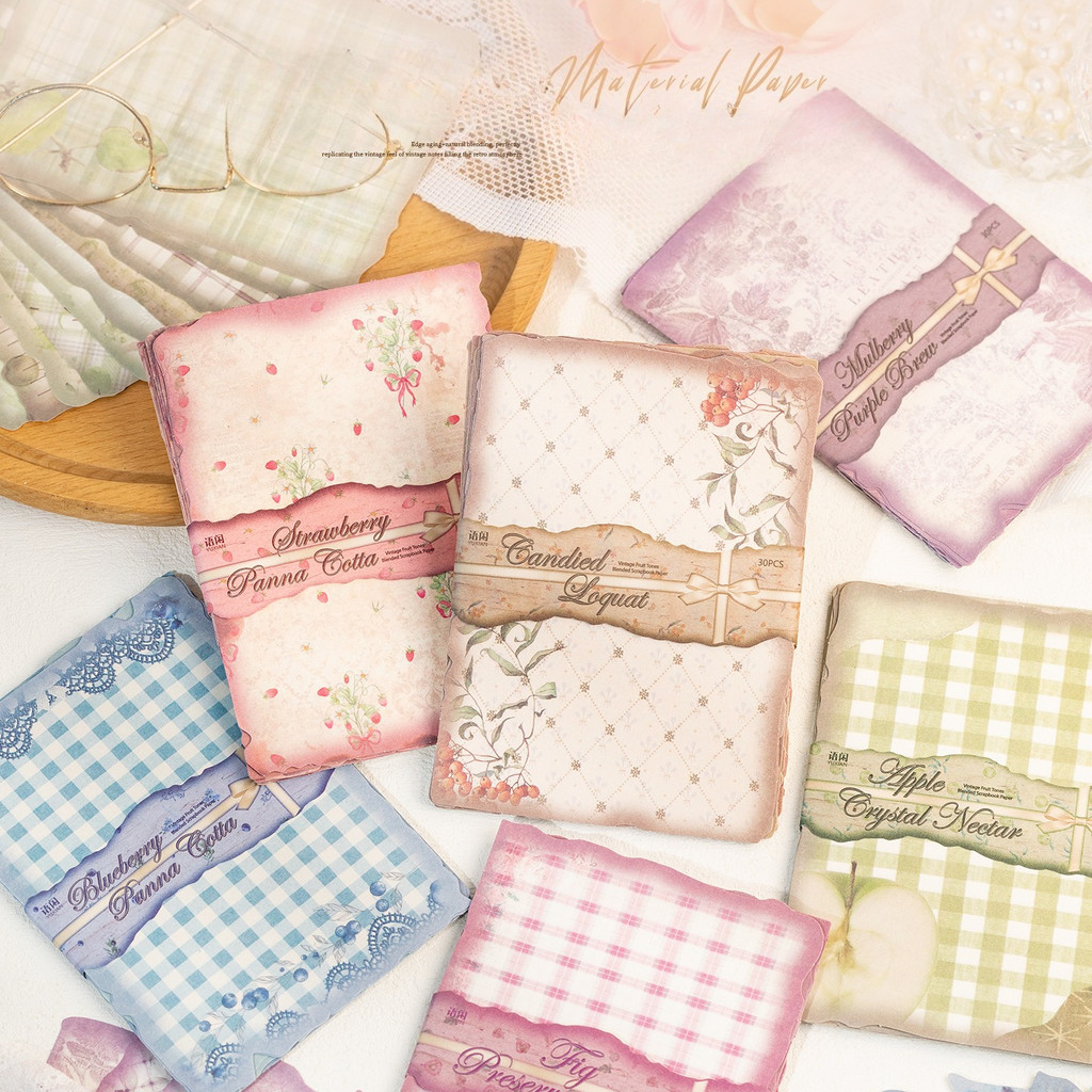 30 yaprak Vintage Scrapbook Ka - Vintage Junk Journal Scrapbooking Paper incelemesi ve fiyatı