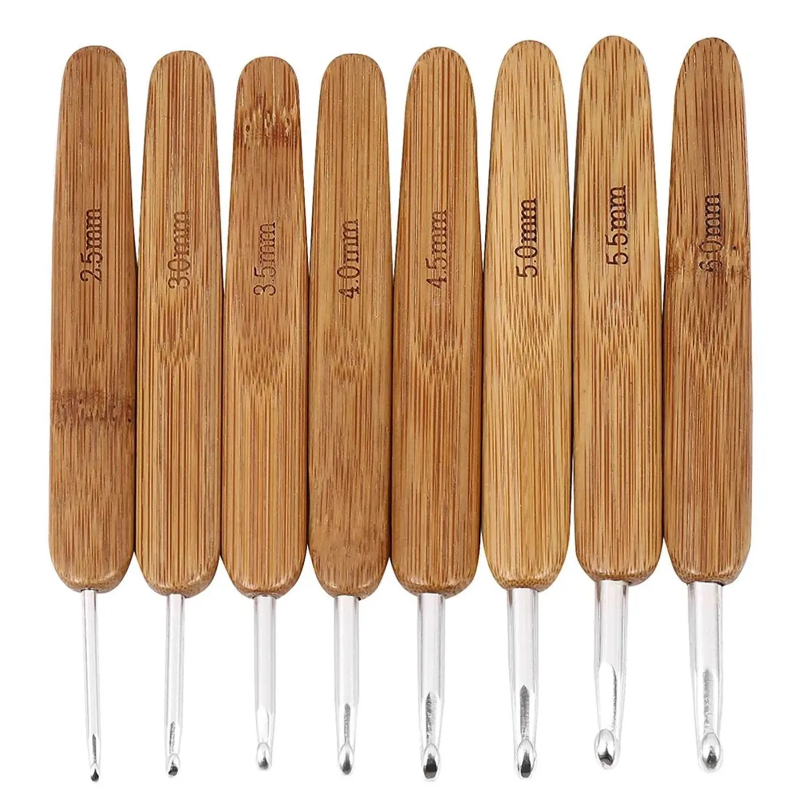 Artisanal Bambu-Ahşap Tığ Seti - Wooden Crochet Hooks Ergonomic Handle incelemesi ve fiyatı