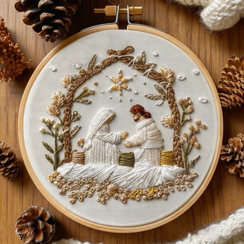 İsa'nın Doğuşu Noel Nakış Kiti - Cotton Embroidery Thread Skeins incelemesi ve fiyatı