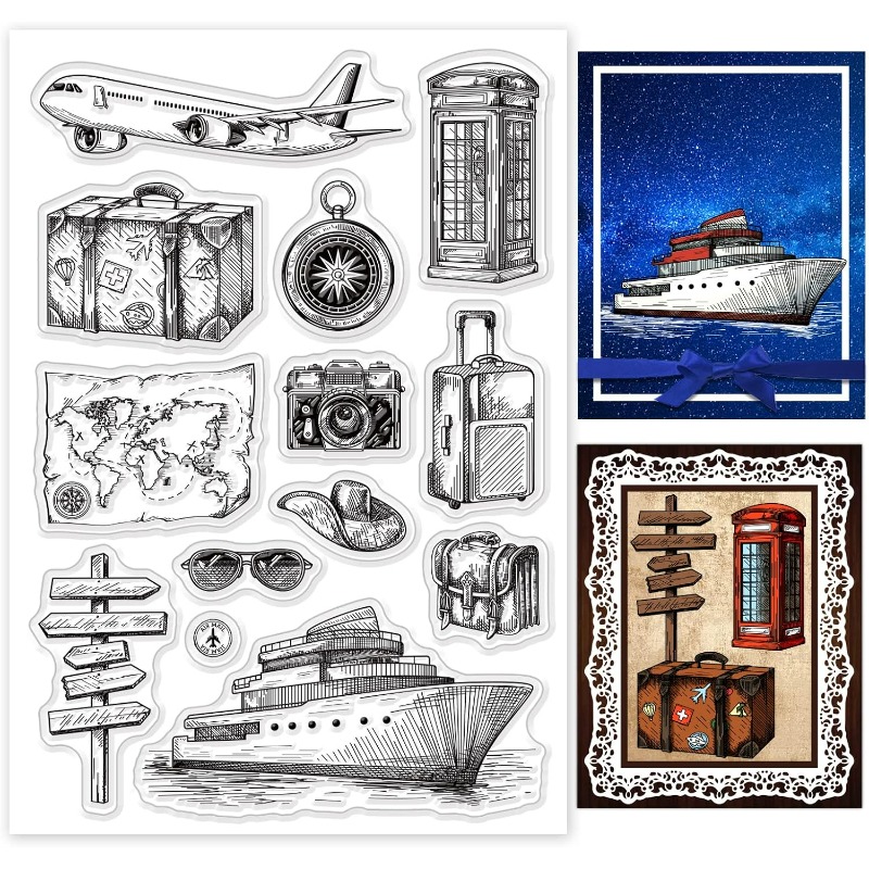 Seyahat Silikon Şeffaf Damga U - Clear Silicone Stamps For Card Making incelemesi ve fiyatı