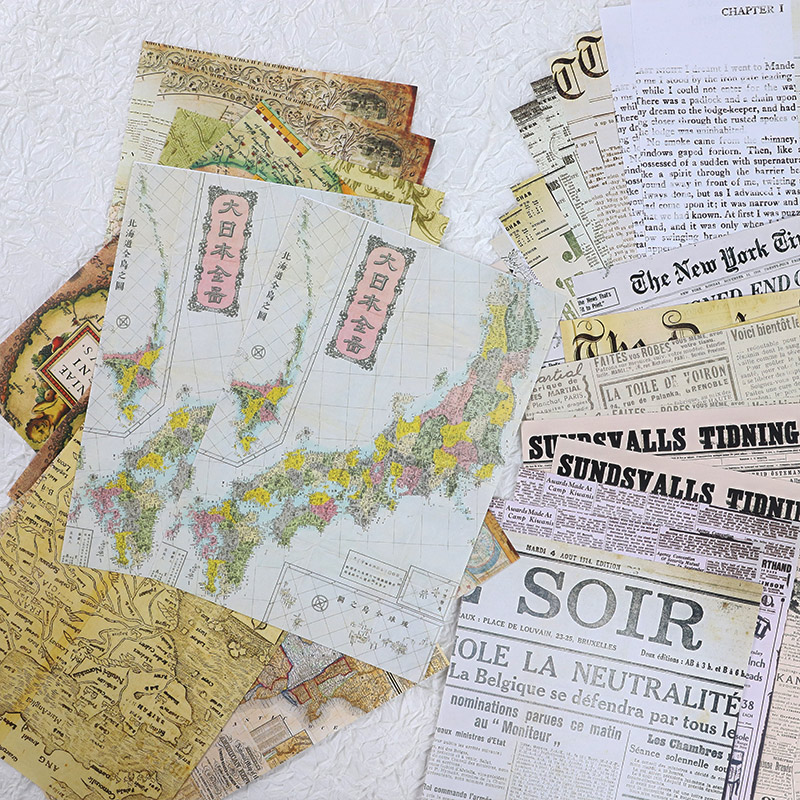 30 adet Eski Harita Çiçek Harf - Vintage Junk Journal Scrapbooking Paper incelemesi ve fiyatı