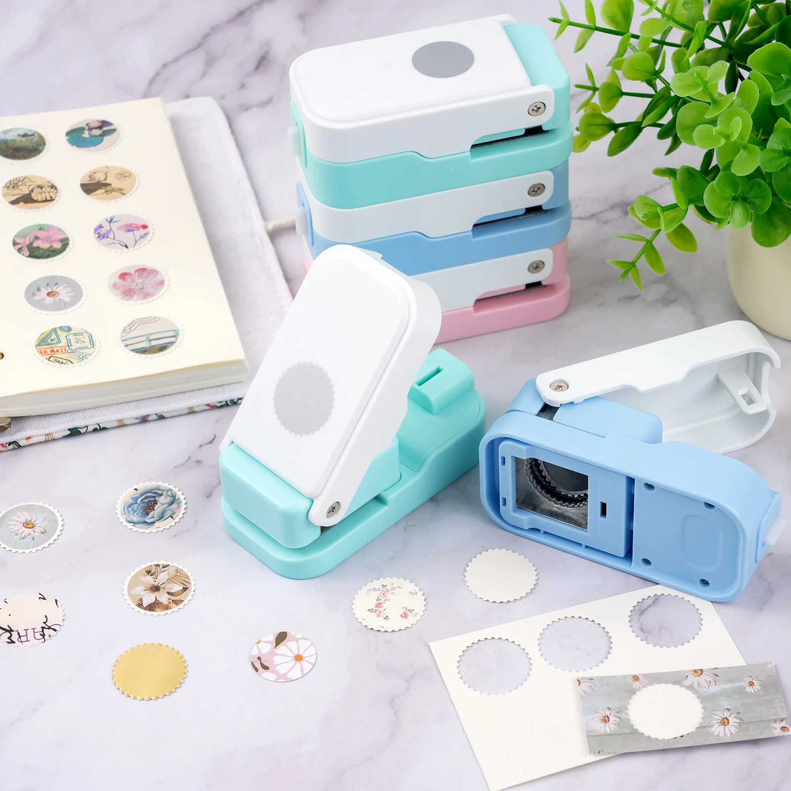 Katmanlı Posta Pulu Daire Kağı - Scrapbooking incelemesi ve fiyatı