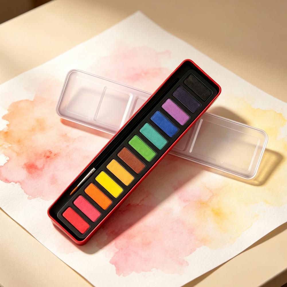 Taşınabilir Suluboya Boya Seti - Watercolor Paint Set Solid Pigment incelemesi ve fiyatı