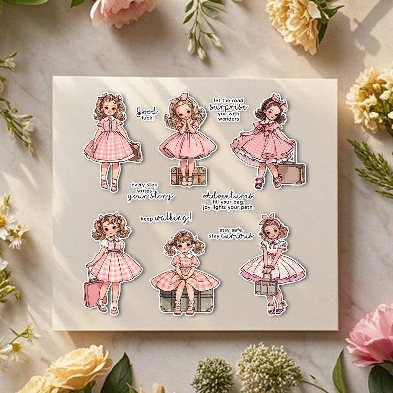 Suncraft Lovely Traveling Litt - Clear Silicone Stamps For Card Making incelemesi ve fiyatı