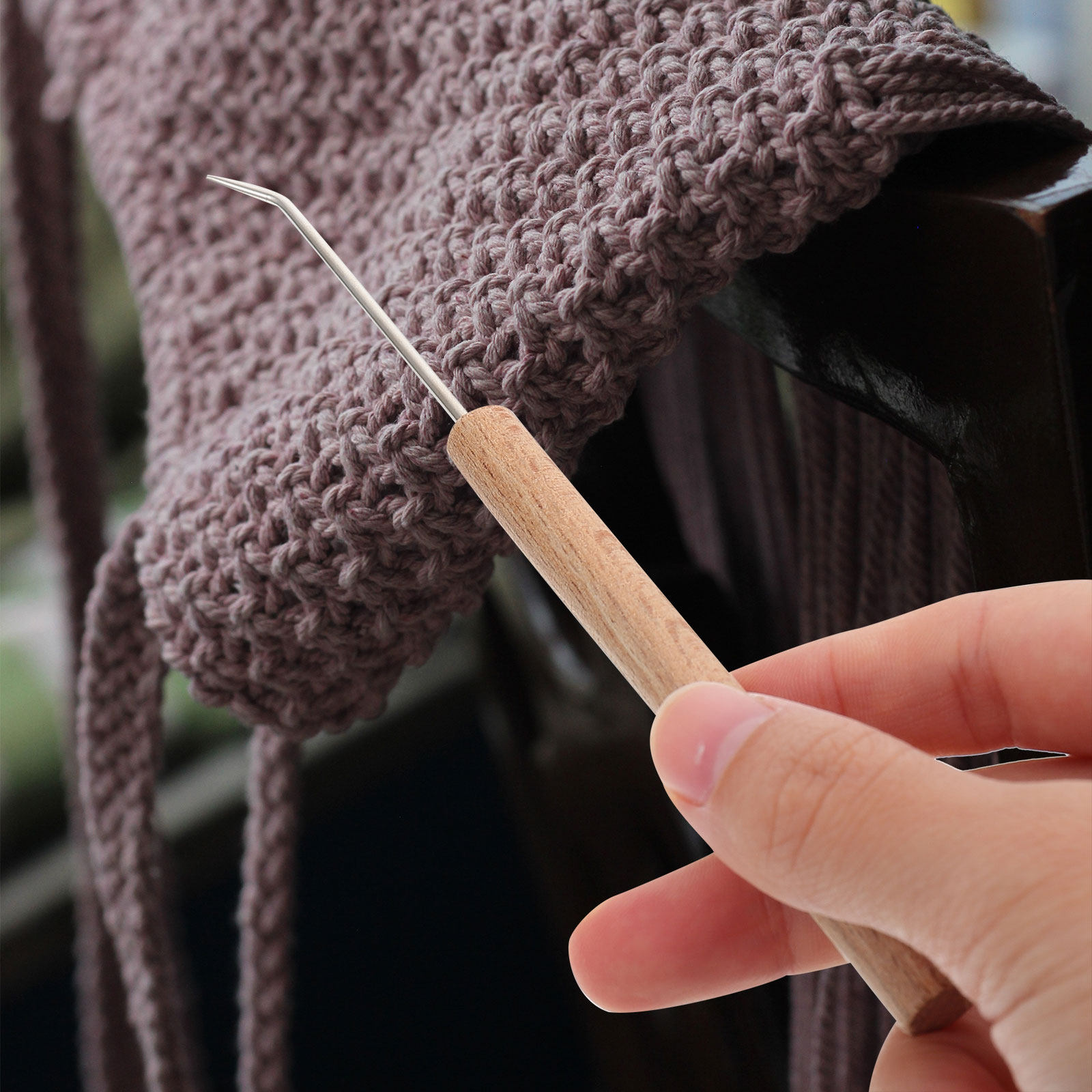 1 Adet Zarif Ahşap Saplı Tığ İ - Wooden Crochet Hooks Ergonomic Handle incelemesi ve fiyatı