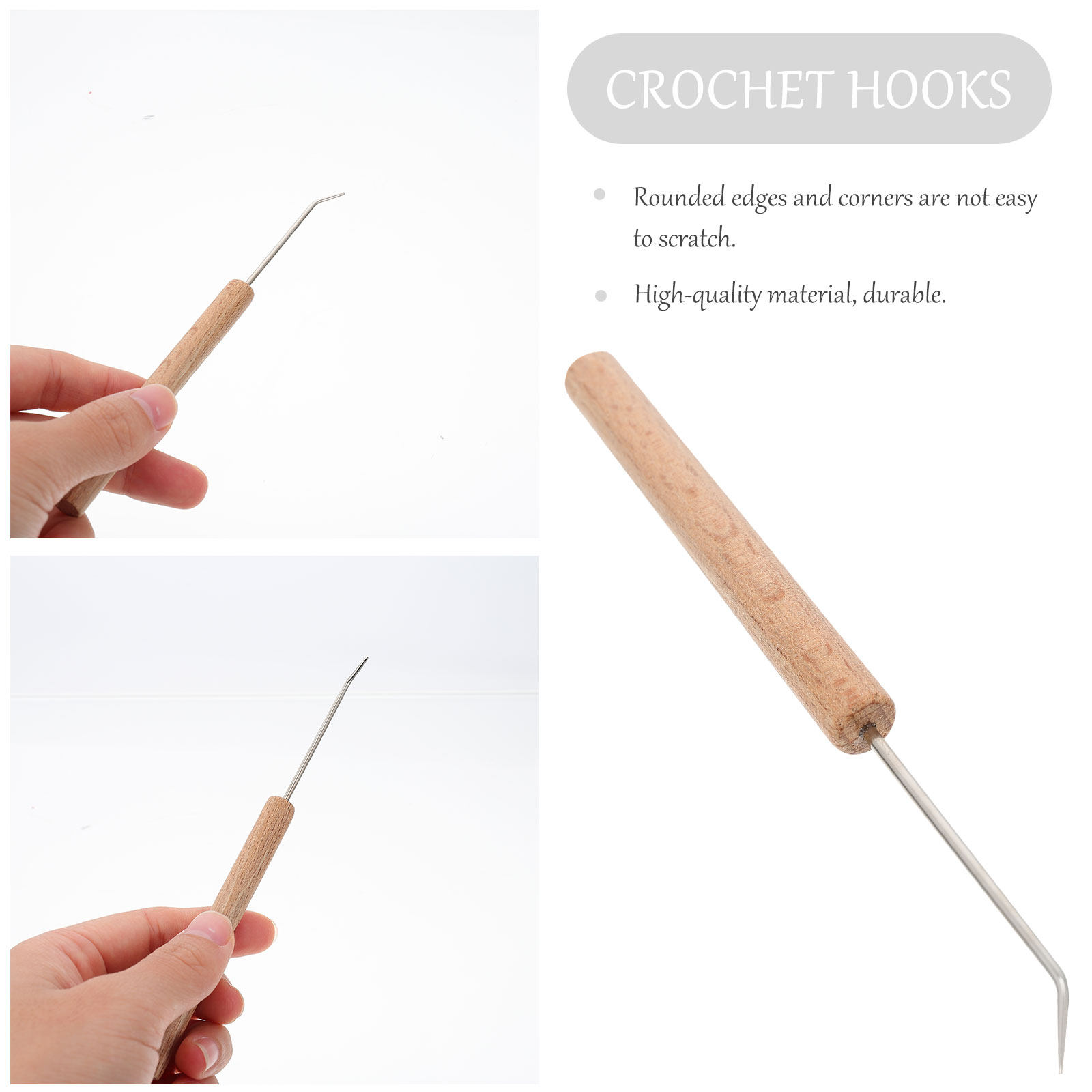 1 Adet Zarif Ahşap Saplı Tığ İ - Wooden Crochet Hooks Ergonomic Handle incelemesi ve fiyatı