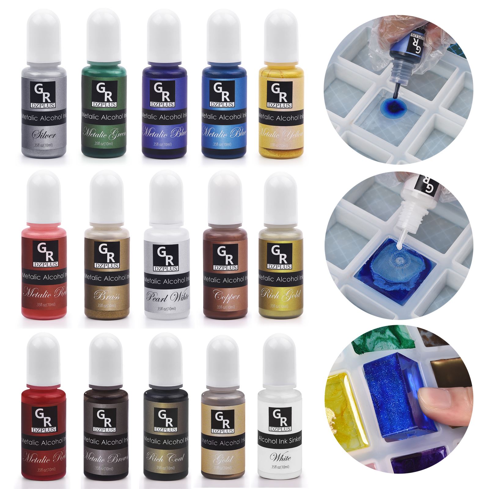 1 takım Reçine Pigment Kiti Sa - Silicone Epoxy Resin Molds Set incelemesi ve fiyatı