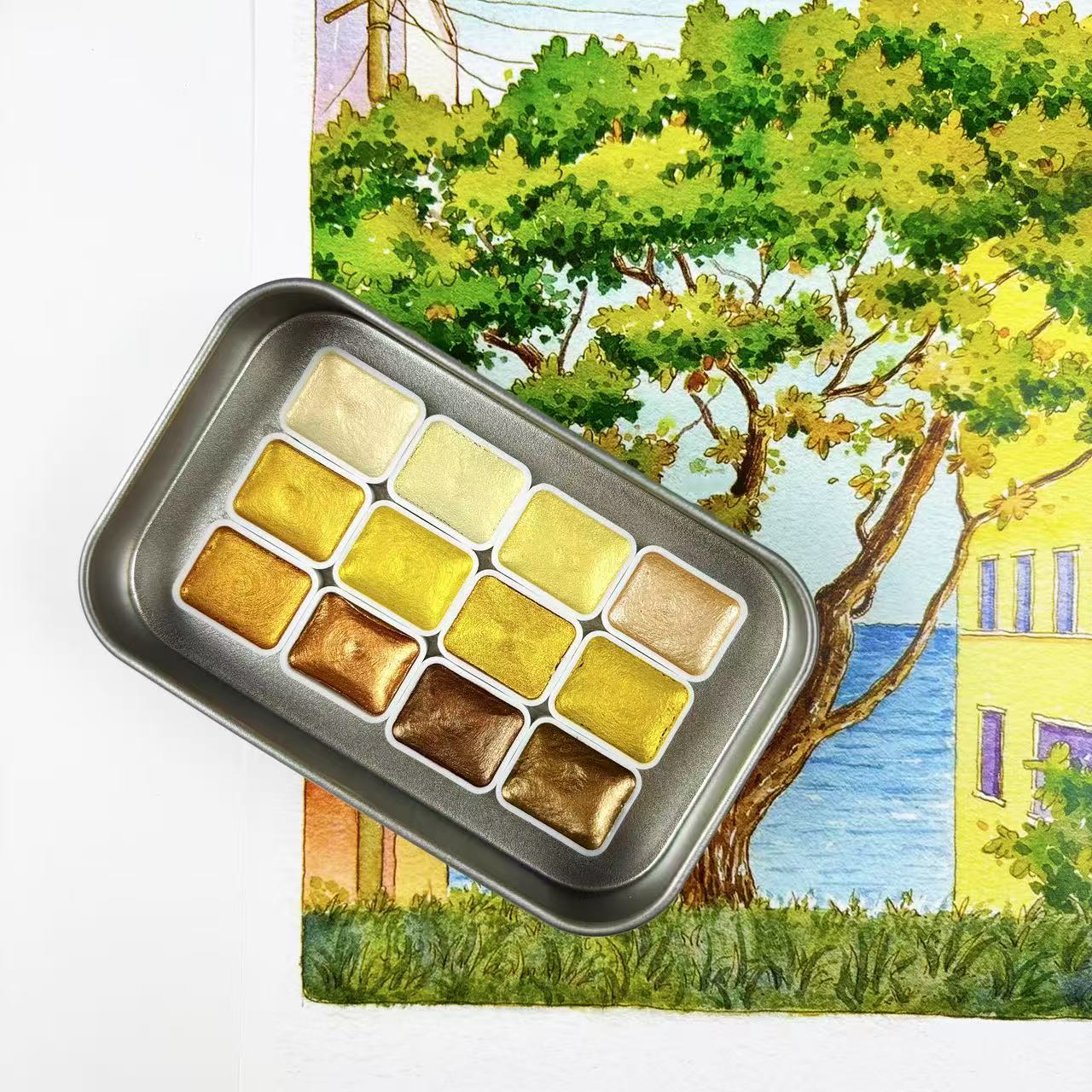 Sanat için Tasarlanmış, Özel 1 - Watercolor Paint Set Solid Pigment incelemesi ve fiyatı